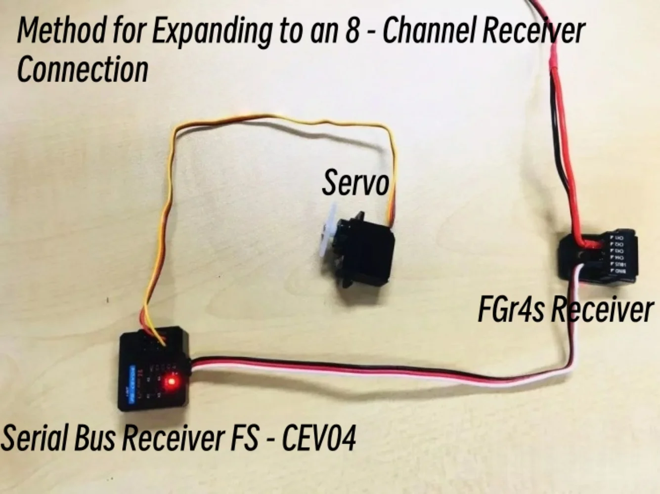 FATJAY FLYSKY NB4 Receptor Original FS-CEV04 actualizado Receptor de Bus Serial de 8 canales para RC Boat RC Car