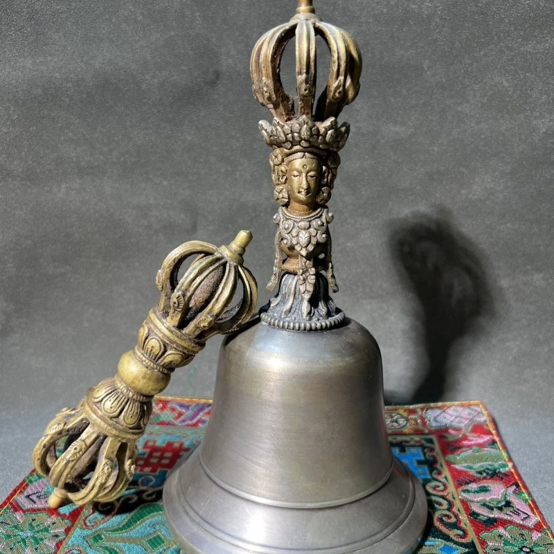 

Nine strands of diamond handmade vajra pestle pure copper ornament collection