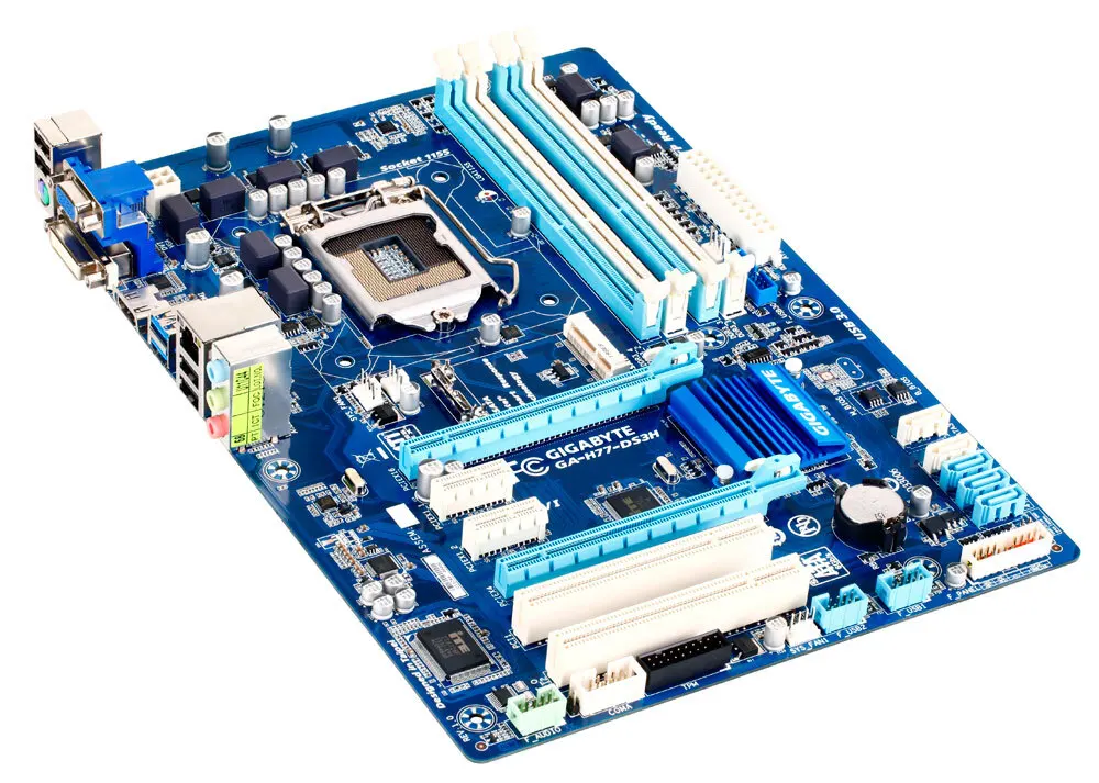 Imagem -03 - Placa-mãe Desktop Soquete Z77 Lga 1155 i3 i5 i7 Ddr3 32g Atx Bios Uefi Gigabyte-h77-ds3h