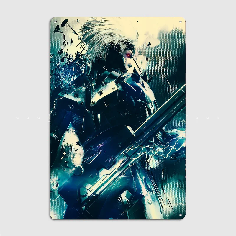 Electric Cyborg ninja Ultimate Gaming Poster Metal Sign Life Wall Custom Bedroom Indoor Home Wall Decor Posters Room Decoration