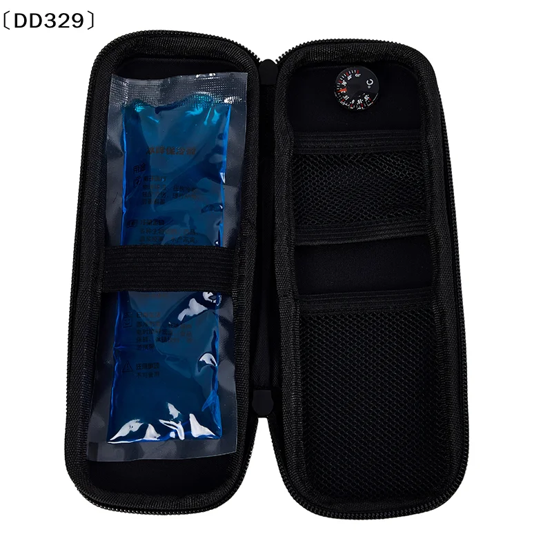 Insulin Cooler Bag Medicine Cooler Box With 4 Ice Packs Portable Insulin Cooling Bag Insulin Case Diabetic Patient 〔DD329〕