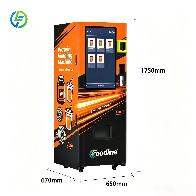 FL Customize Commercial Protein Shake VendingMachine High Capacity Protein Powder Vending Equipment with Multiple Payment Method