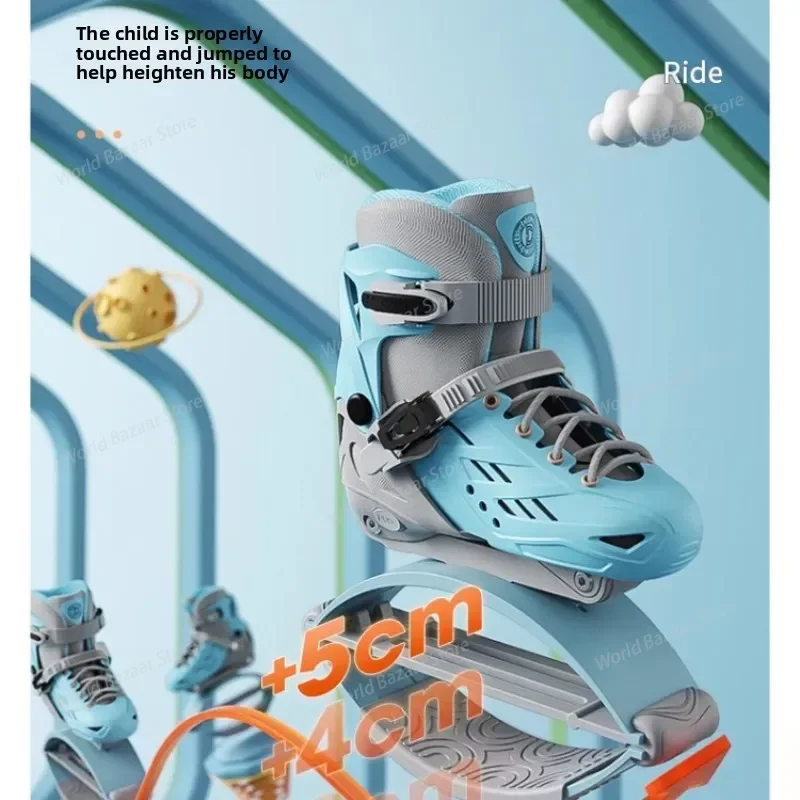 

Children's Jumping Shoes Bouncing Sports Bouncing Kangaroo Shoes Spring Long Height Artifact Men and Women,all size,purple,blue