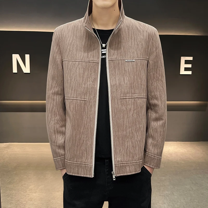 

The 2025 autumn and winter new men's versatile lapel, stylish, cool and trendy Korean-style casual men's jacket