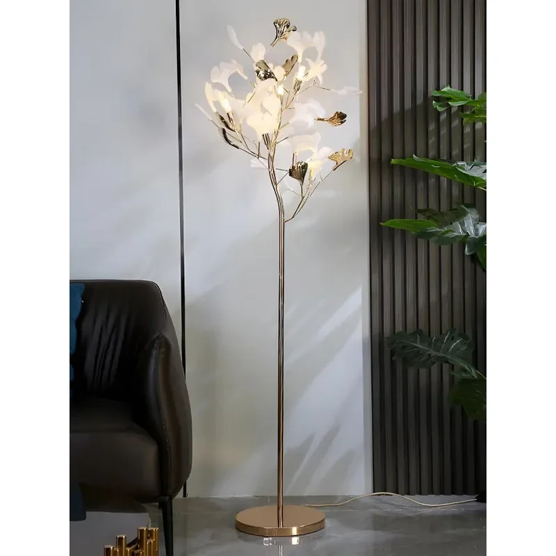 Nordic Cream Style Floor Lamp Modern Art Decor for Living Room Sofa Bedroom Bedside Atmosphere Light 170x60cm Three Color