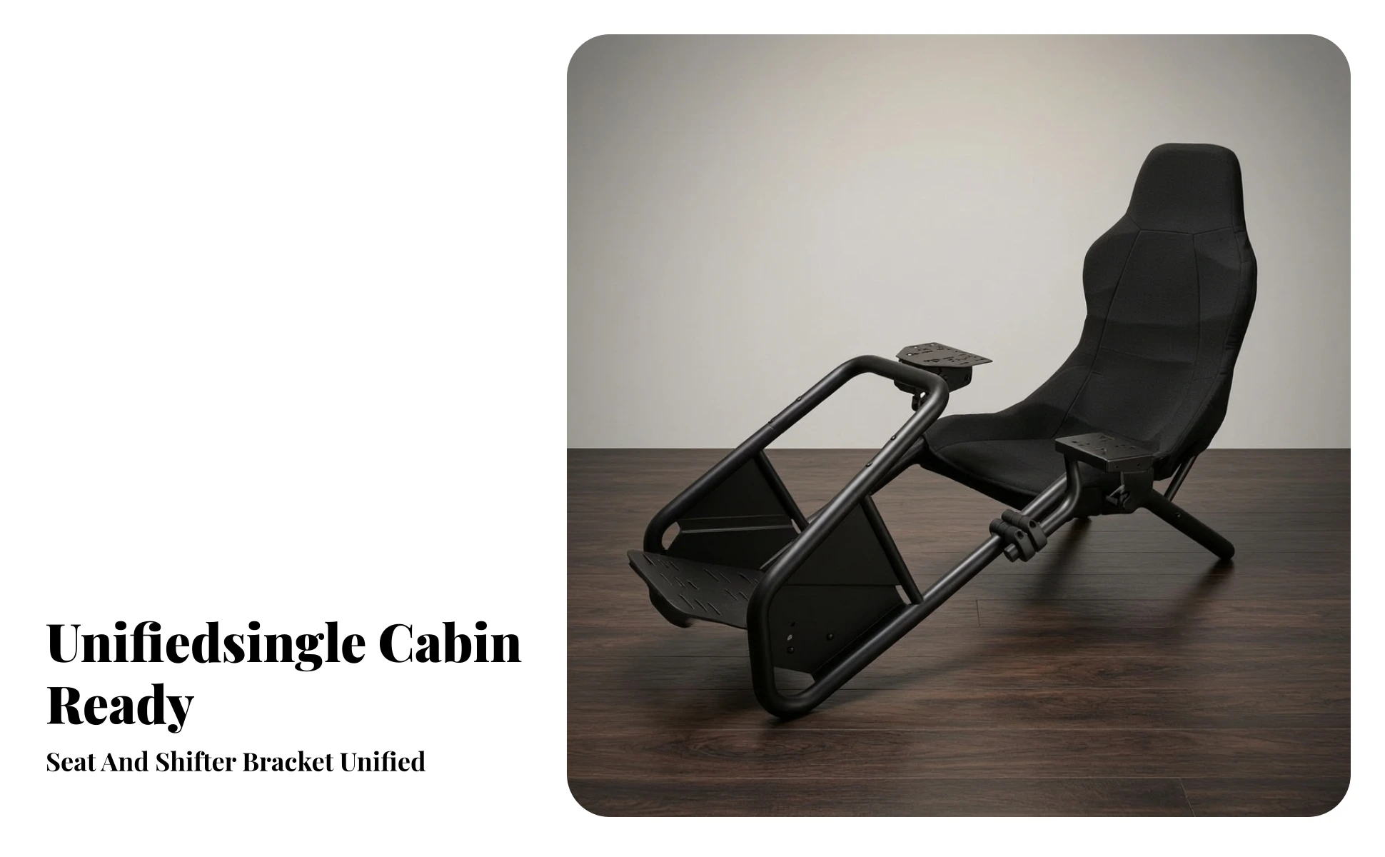 Racing Simulator Cockpit with Seat Universal Compatibility Racing Simulator Cockpit Driving Wheel Stand Ergonomic Furniture