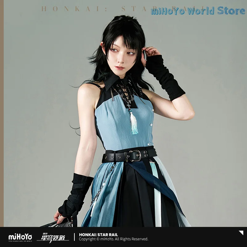[Resmi] Feixiao Atasan MiHoYo Merchandise Asli Honkai Star Rail Feixiao Tema Impression Atasan Tanpa Lengan Kostum Cosplay Wanita