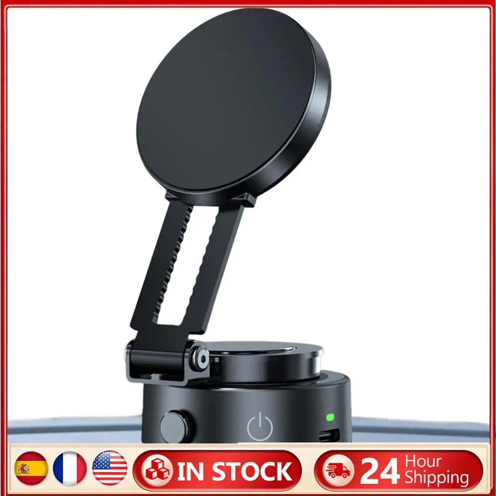 

Держатель для мобильного телефона Magsafe 360° ° Вращающийся складной магнитный вакуумный адсорбционный кронштейн на присоске для IPhone/Samsung/Xiaomi