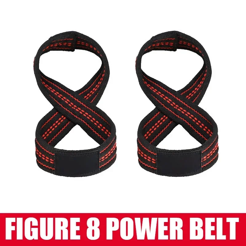 8-shaped Weight Lifting Straps Dead Lift Wrist Strap for Pull-ups Horizontal Bar Powerlifting Gym Fitness Bodybuilding Equipment