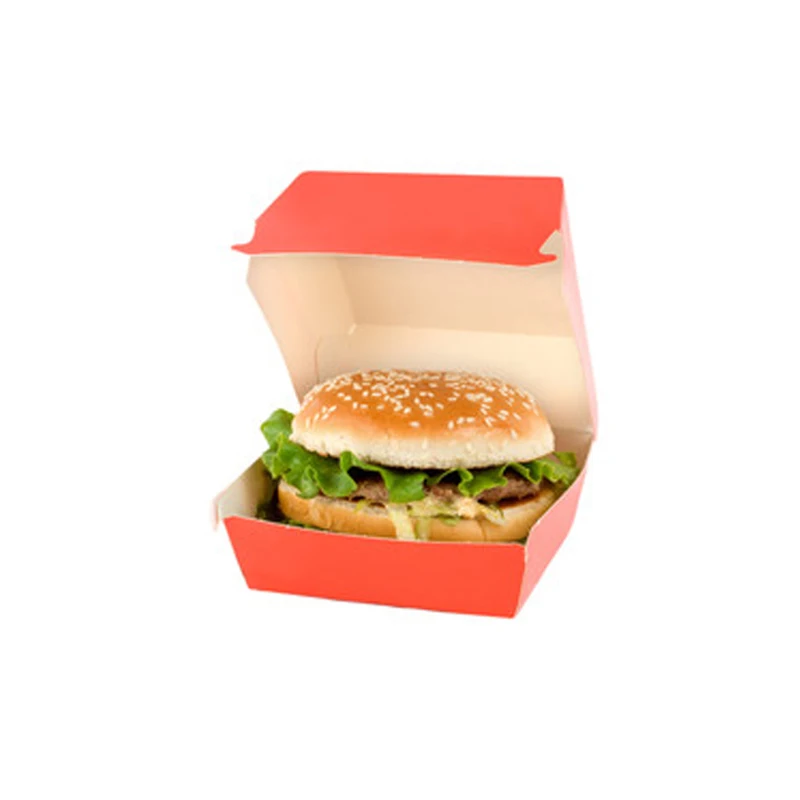 Customized productYASONPACK Suppliers Disposable Burger Box Print Paper Box For Delivery