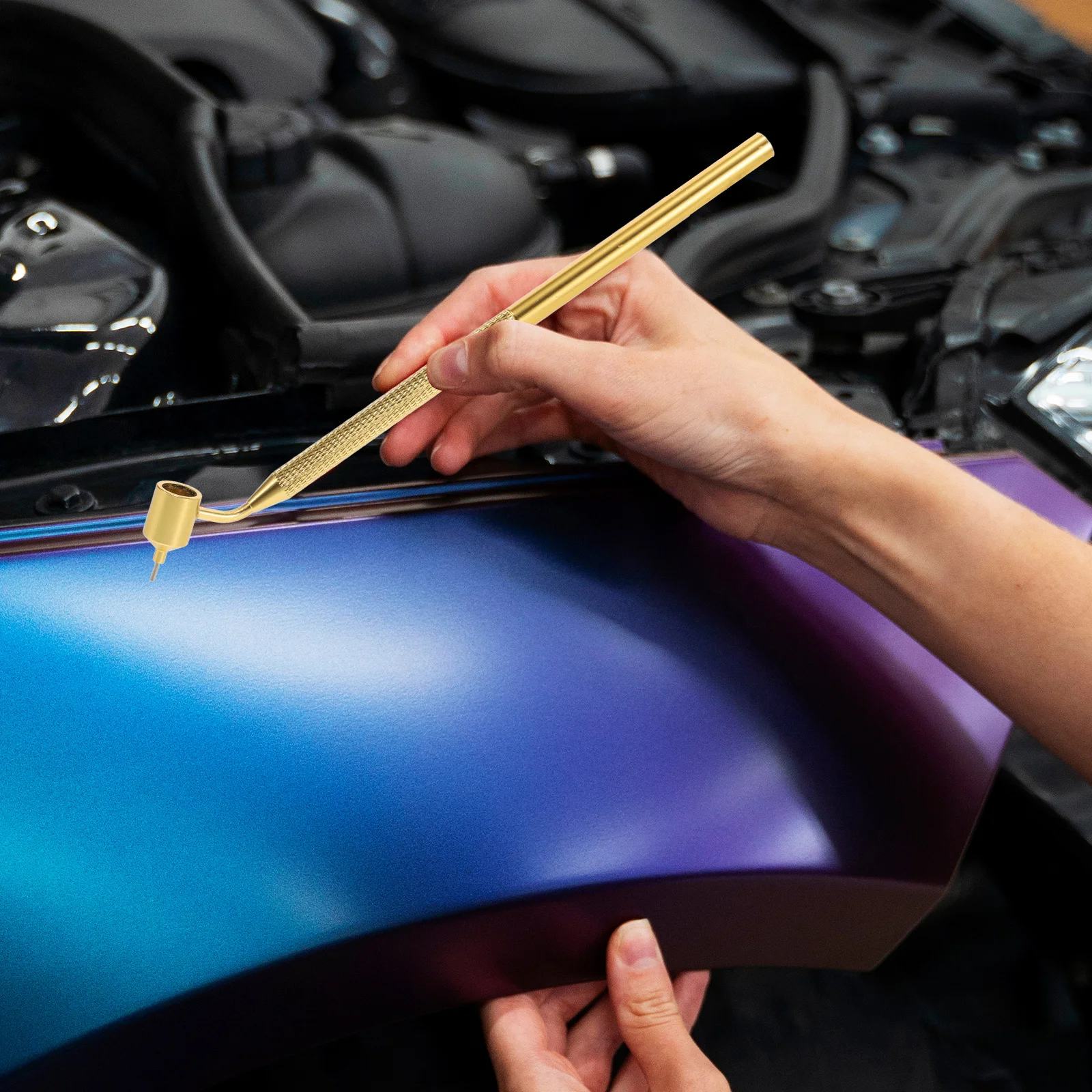 

2pcs Touchup Paint Pen Fine Tip Refillable Precision Fluid Writer For Car Scratch Repair Automotive Detailing Line Marking