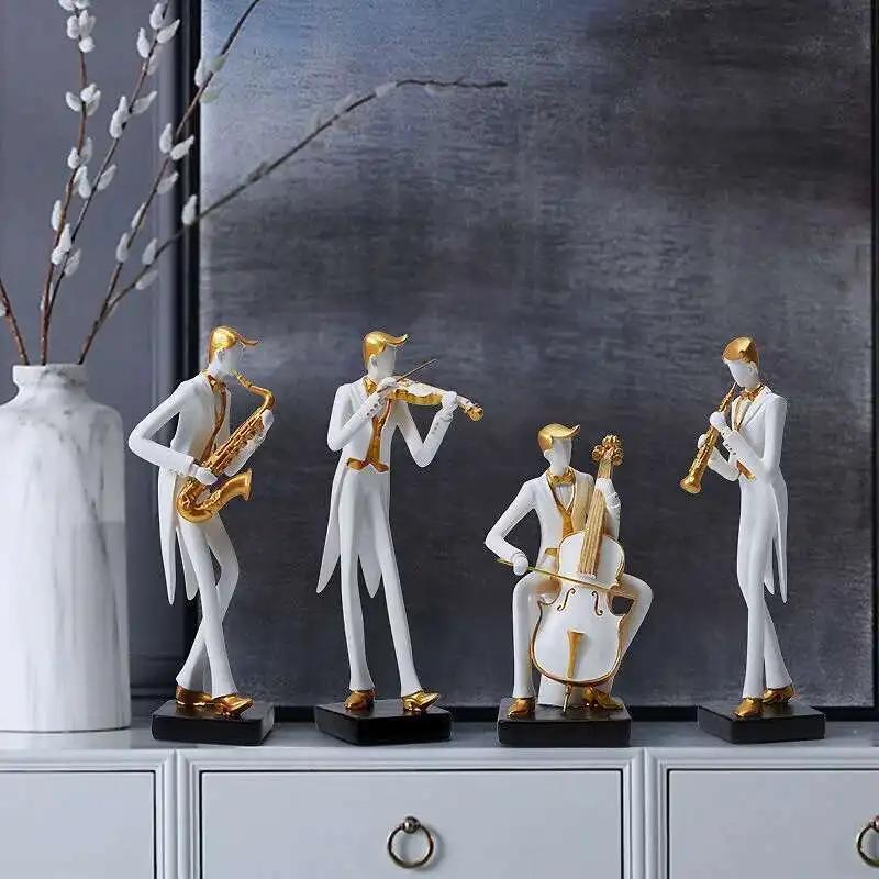 

Symphonic instrument musician character home decoration violin piano cello Orchestra Art