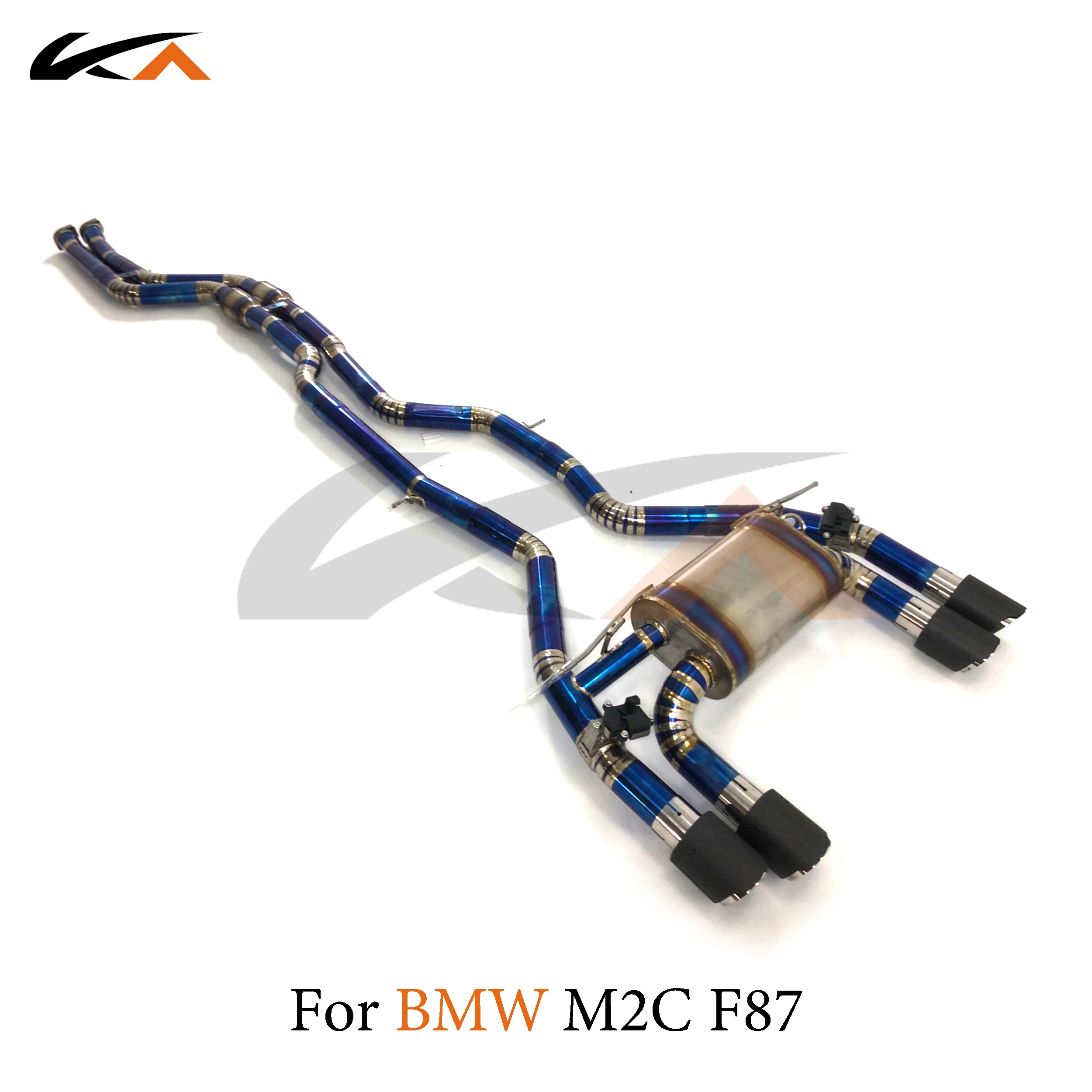 KA Tuning exhaust system titanium alloy catback for BMW M2C F87 rear section performance parts muffler valve