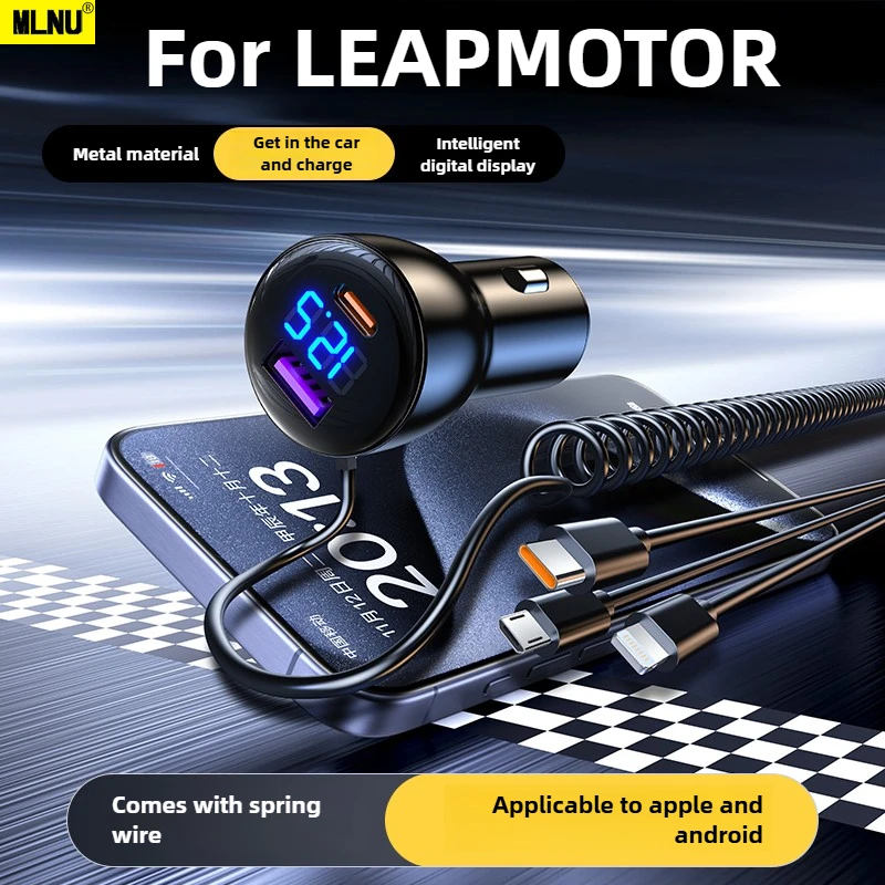 

Fast Charging Car Charger Cigarette Lighter For LEAPMOTOR Accessories Multi-Port Fast Charge For iPhone Samsung Razr Ultra