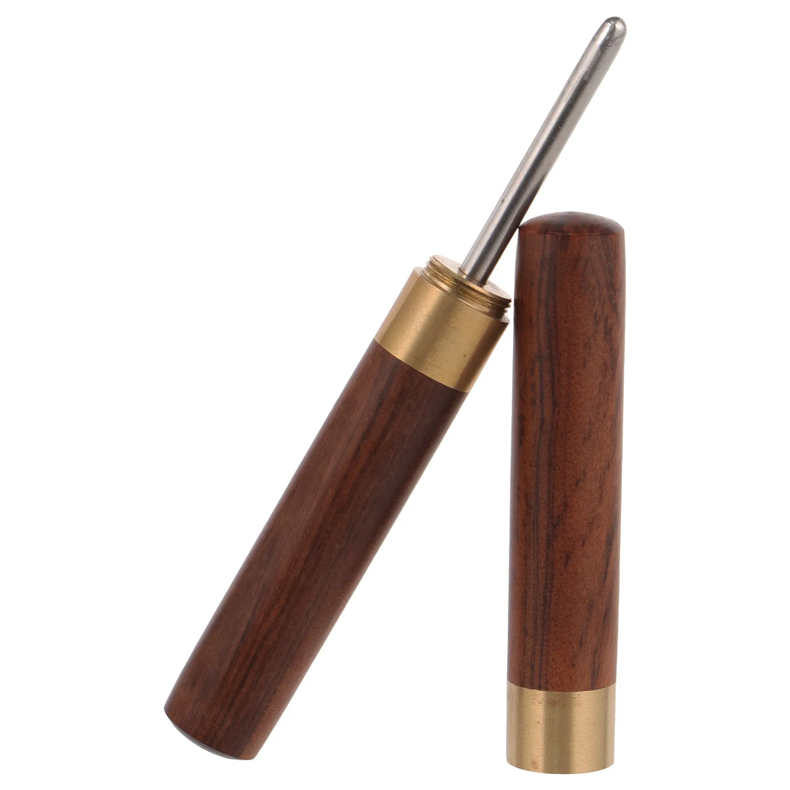 

Ergonomic Badminton Racket Stringing Awl Made of Stainless Steel Wood Fast Efficient Racket Threading Tool for Tennis Squash