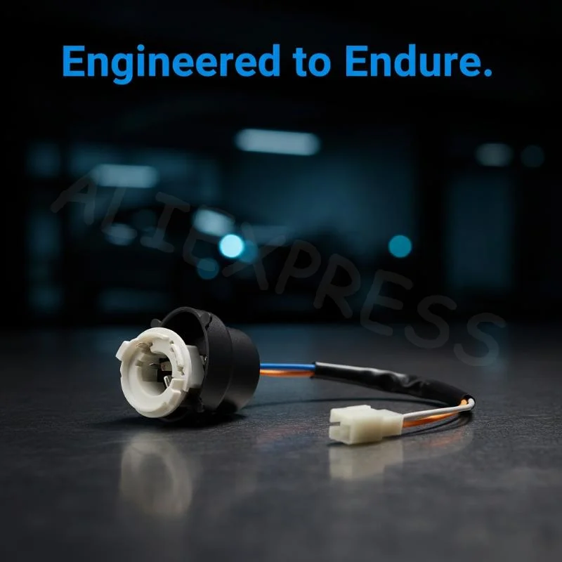 BA20D Motorcycle Headlight Bulb Base 1/2Pcs Anti-aging Lamp Bulb Connector Socket Adapter for Motorbike Modification Use