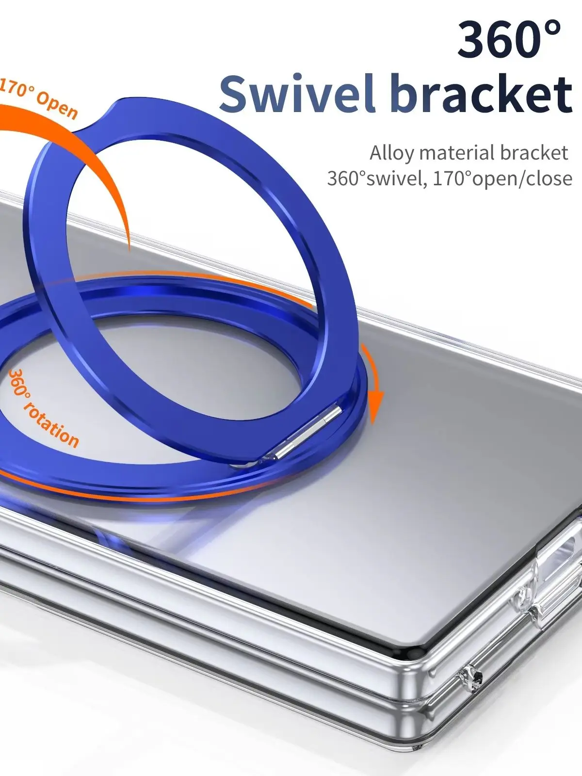 Etui z przezroczystego, magnetycznego, odpornego na wstrząsy materiału, kompatybilne z MagSafe, z osłoną ekranu i podstawką, do Samsung Galaxy Z Fold 7. — zdjęcie produktu 7