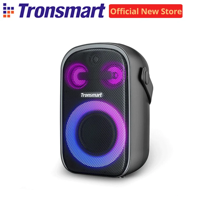 Tronsmart Halo 110 Lautsprecher, kabelloser Bluetooth-Lautsprecher mit Mikrofon, 3-Wege-Soundsystem, zwei Audiomodi, App-Steuerung, für Karaoke