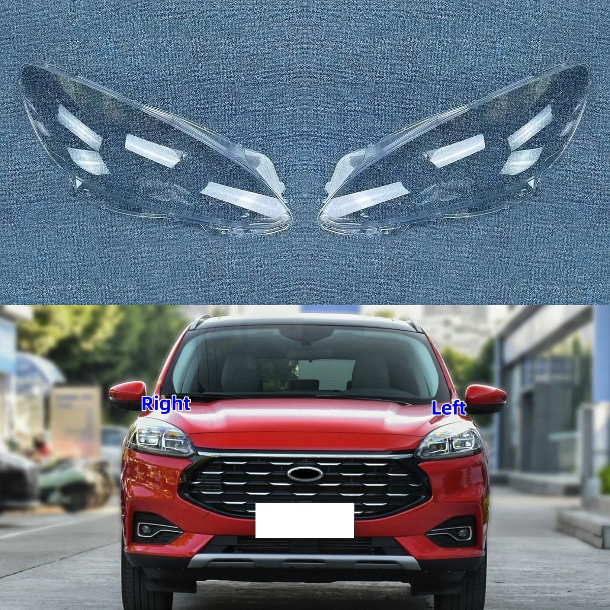 

Для Ford Escape 2020 2021 2022 2023, автомобильный аксессуар, прозрачный материал ПК, стеклянный корпус фары