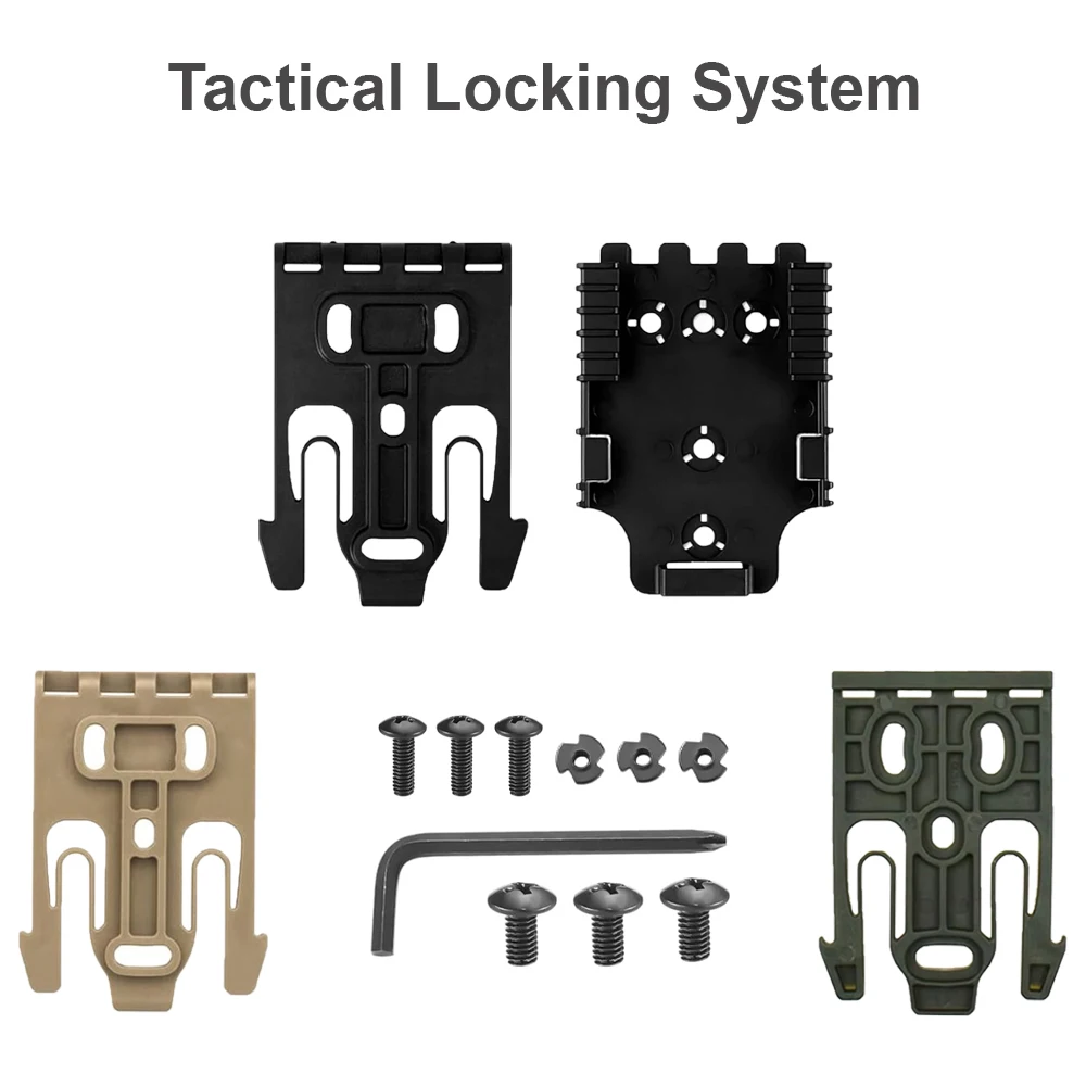 

Tactical Locking System QLS 19 22 Kit Pistol Holster Belt Adapter Gun Quick Receiver&Fork Hunting Shooting Training Airsoft Gear