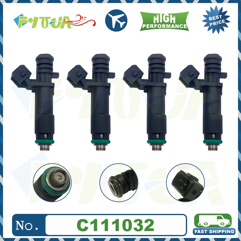 

4pcs Fuel injector C111032 For Chevrolet Spark Classic Beat 25194429 25186566 240720164 25194429 FJ1332