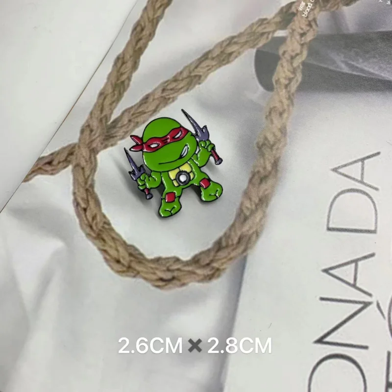 Teenage Mutant Ninja Turtles Anime Metal Enamel Brooch Lapel Pin Cartoon Badge on Backpack Cloth Decoration Jewelry Accessories