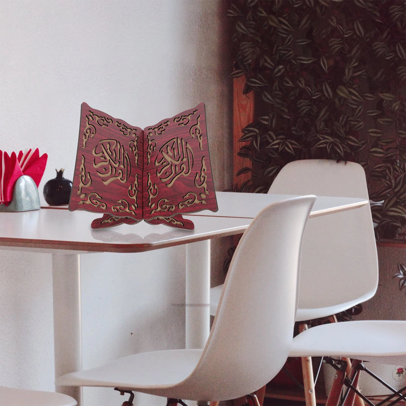 

Wooden Chanting Bracket Sacred Books Reading Rack Multi functional Book Holder Detachable Scripture St Home Office Library Use