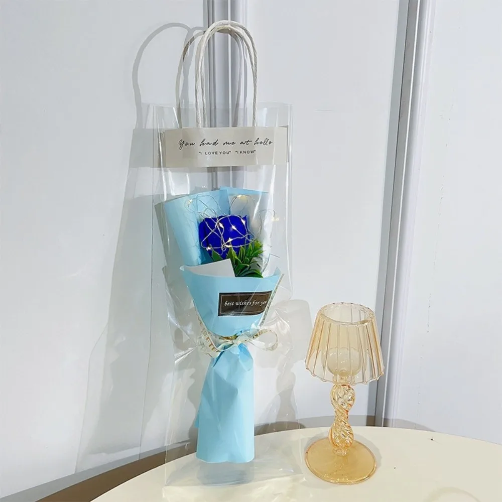 Glowing Soap Flower LED Lights Mother's Day Gifts Artificial Rose Flower Photography Props Simulated Carnations Bouquet