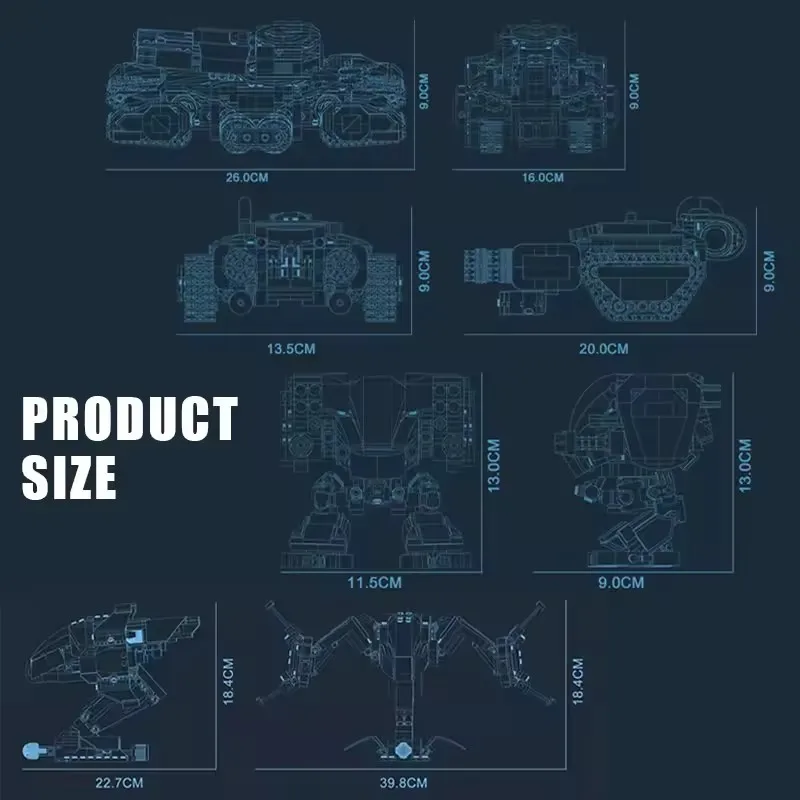 MOC-décennie s de construction techniques Starcraftes Fighter Siege, Robot blindé, Précieux modèle, Machine de guerre, Briques d'assemblage, Jouets pour enfants, Cadeaux