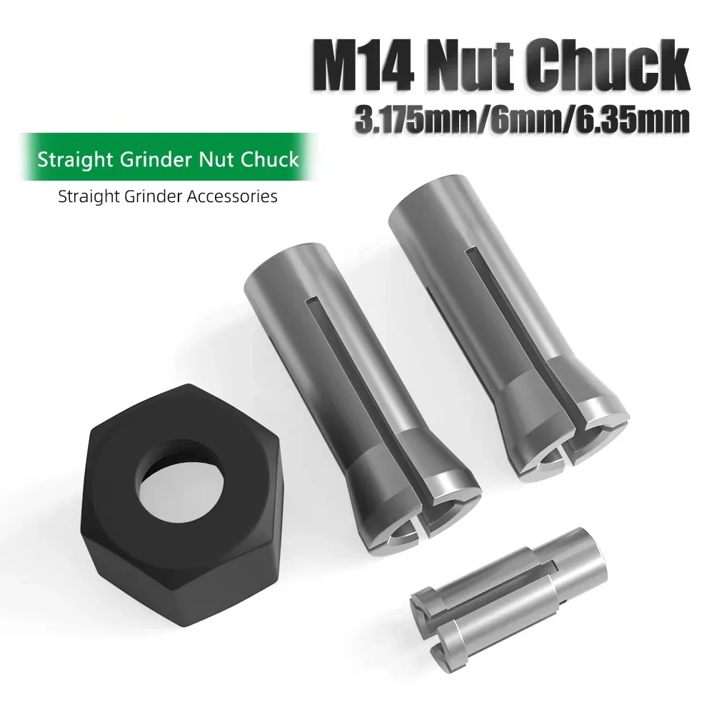 M14 6mm 1/4 1/8 Engraving Machine Chuck Nut Electric Router Milling Cutter Accessories