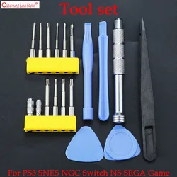 1SET Screwdriver Set Disassembly And Repair Tool Kit Suitable For Switch NS New 3DS PS3 PS4 Slim Wii NES SNES DS Lite GBA PSP