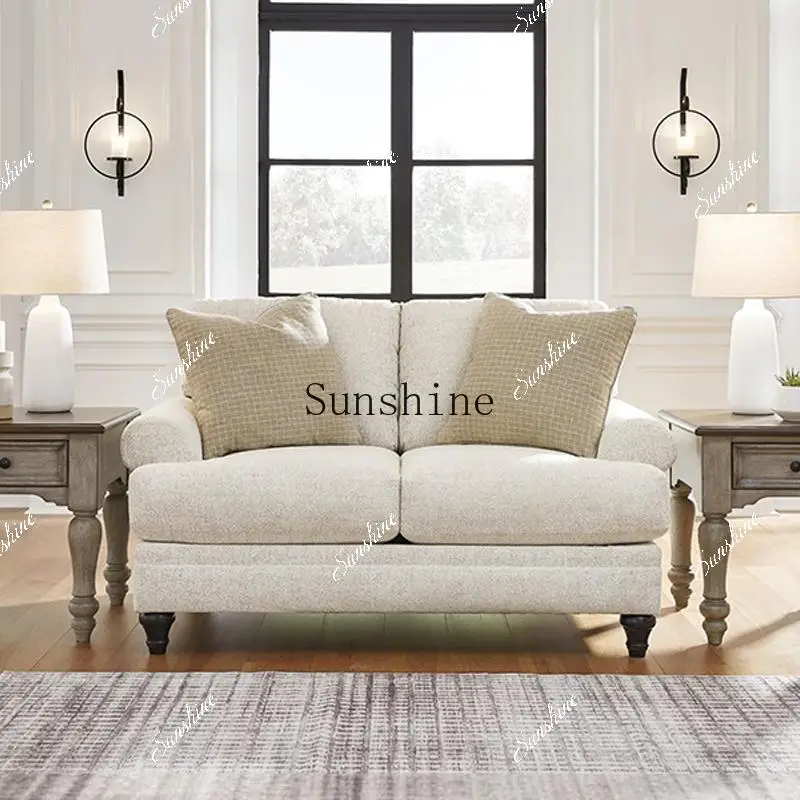 American light luxury simple small apartment single/double living room fabric sofa combination  FT
