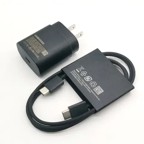 Samsung 25W US Charger PD Super Fast Charging Adapter 3A Type C Cable For Galaxy Z Flip Fold 6 5 4 3 2 S20 S21 S22 S23 S24 Ultra