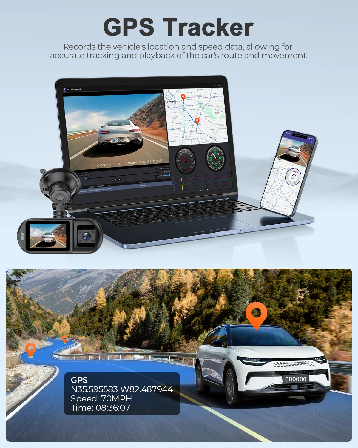 3 Channel Ultra HD 4K Dash Cam for Car DVR Camera Video Recorder Auto With WiFi GPS IR Night Vision 24h Parking Mode Black Box