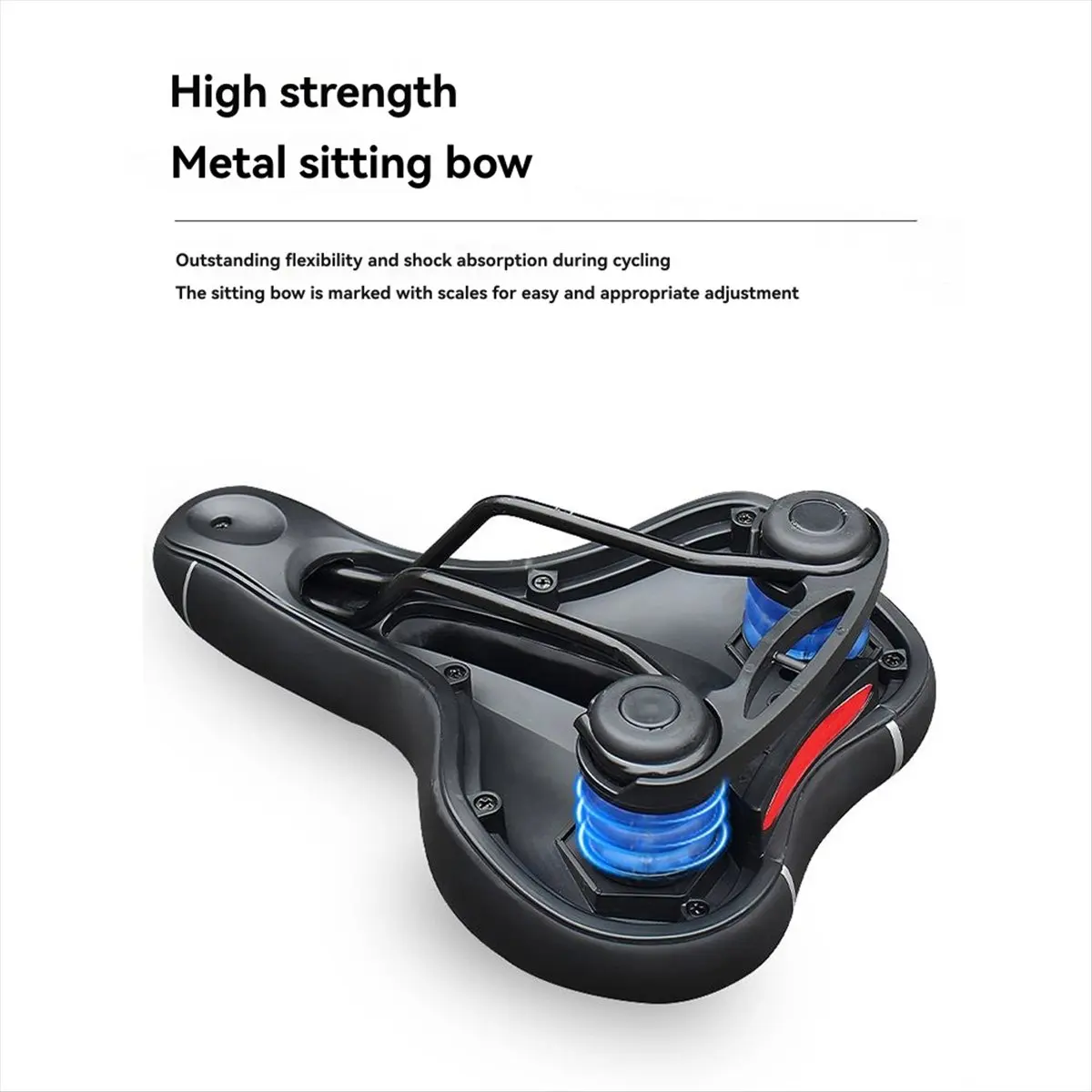

AD10 Bicycle Hollow Seat Cushion Soft High Elasticity Breathable Anti-Slip Seat Cycling Accessories Black Line