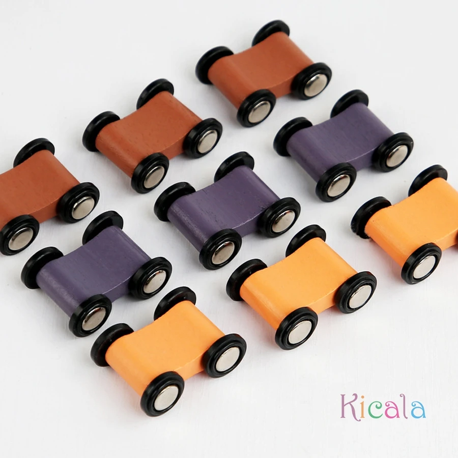Coche de carreras de atajo de madera, tobogán de carreras, pista divertida, coche deslizante de dibujos animados, juego de coordinación mano-ojo, juguetes educativos para edades tempranas, regalos