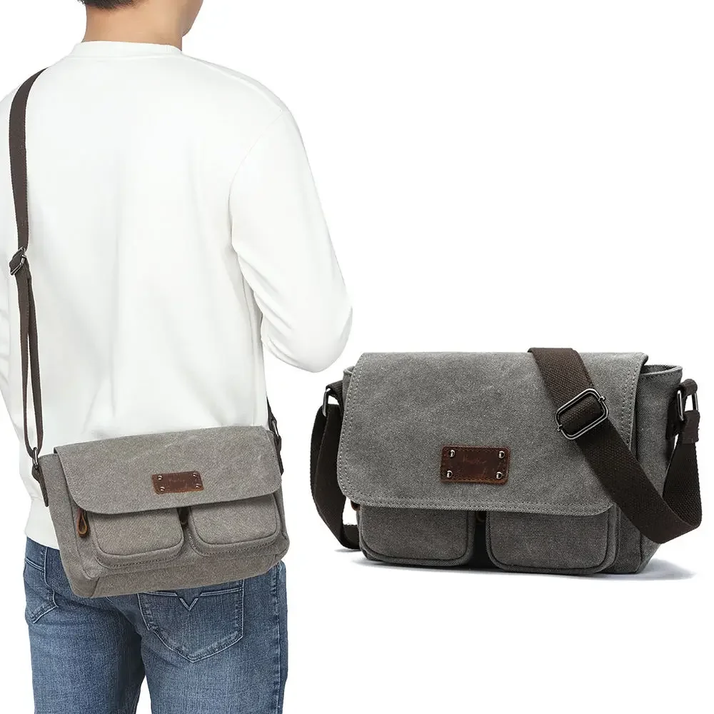 

New Small Canvas Shoulder Bags Male Crossbody Bolsa Para Hombre Casual Bolsos Para Hombre Messenger Bag Mini Bandolera Hombre