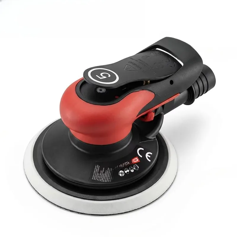 AEROPRO A313 Professional Pneumatic Random Orbital Sander 6 Inch Dual Action Air Sander with Central or Self‑Vacuum Function
