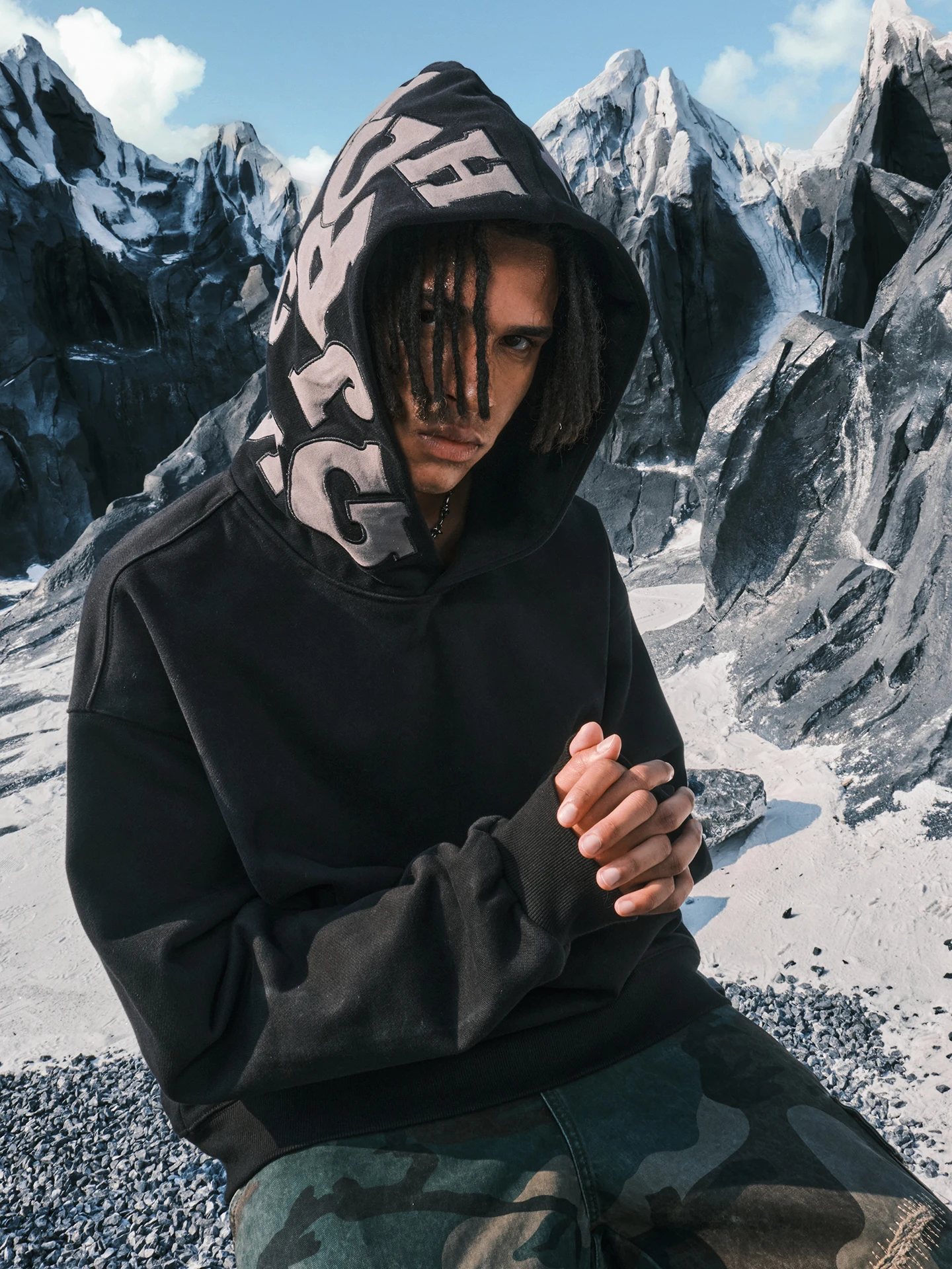 

Худи Nuthink в американском ретро-стиле с вышитыми буквами, утяжеленный, весенний новый, комфортный, из хлопка, с длинными рукавами