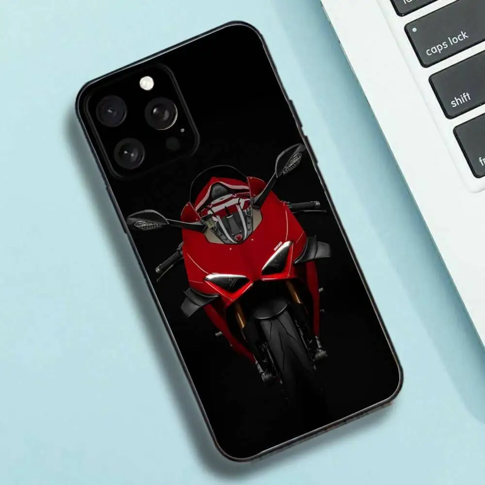 D-Ducati-ES M-Motorcycle-916 Phone Case For iPhone 16e,16,15,14,13,12,11,Pro,X,XS,Max,XR,Plus,Mini Soft Black Cover - Image 5
