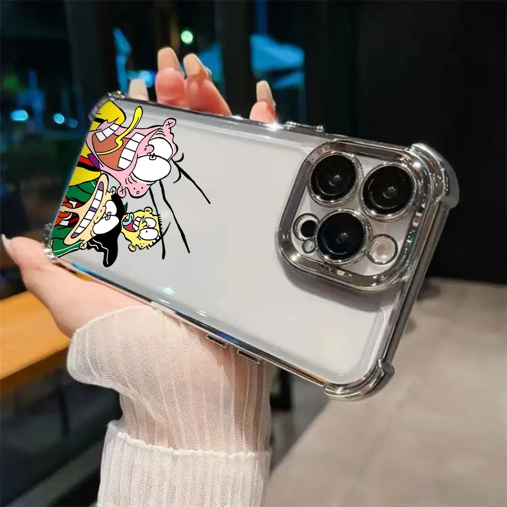 حافظة لهاتف آيفون 16e 16 15 14 13 12 11 Pro Max X XR XSMax 7 8 6 Plus مضادة للسقوط