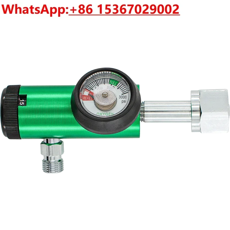Respirator with oxygen meter pressure reduce/cylinder/ reducing valve/flow meter American/German standard socket interface