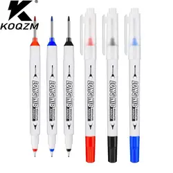 Construction Marker Pen 20Mm Line Marker tag Markers Pen Double Nib Long Head Marker Deep Hole Metal Bathroom Carpentry Ceramic