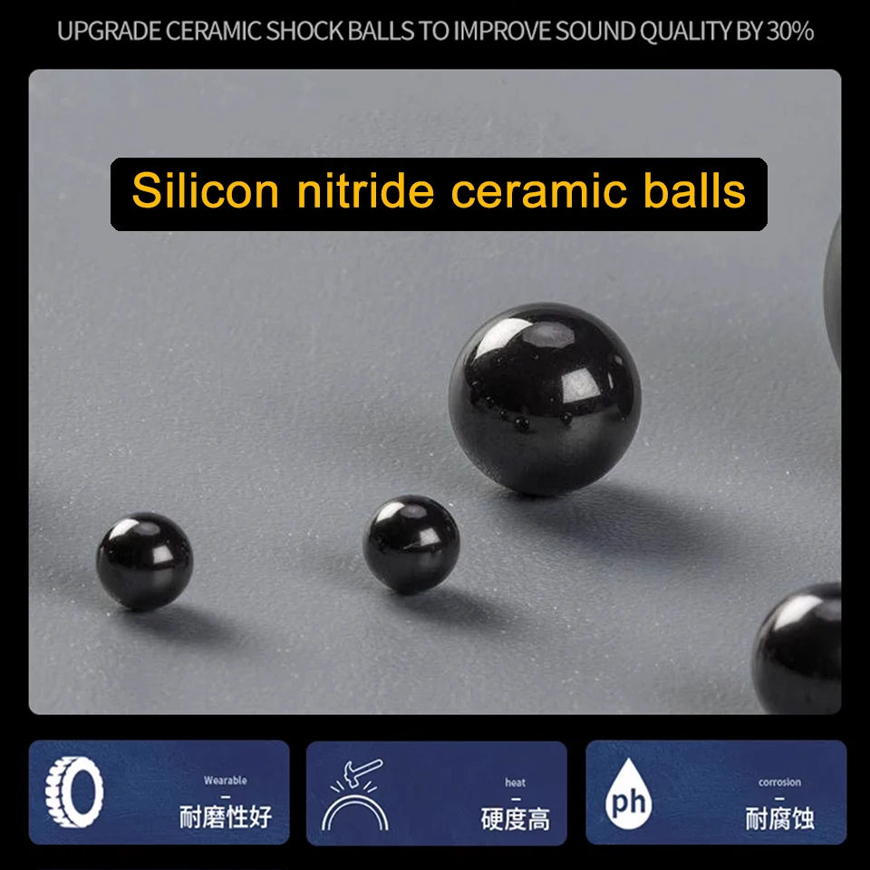NEUE Siliziumnitrid-Keramikkugel Audio-Isolationsfüße, Stoßdämpfende Lautsprecher- & Subwoofer-Matte für Verstärker, CD, HIFI Basskanonen-Fußpolster – Detail 4