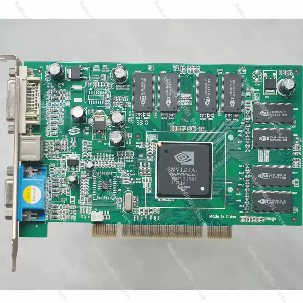 بطاقة رسومات التحكم الصناعي NVIDIA Geforce4 MX4000 128M PCI