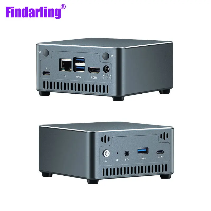 SM027กล่องโลหะซีพียู Intel I3-10110U/I5-10210U/I7-10510U Windows 11คอมพิวเตอร์ขนาดเล็ก RAM 16GB รอม512GB เดสก์ท็อปคอมพิวเตอร์6เทอร์มินัล WiFi 6