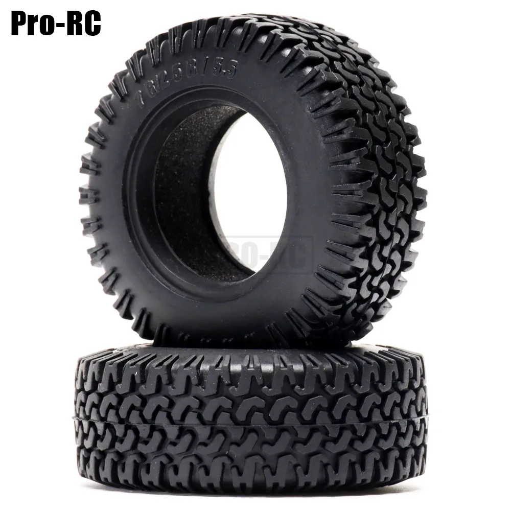 4Pcs 1.55 Inch Rubber Wheels Tires Tyre for 1/10 RC Crawler Car RC4WD D90 TF2 MST Jimny Axial 90069 Tamiya CC01 LC70