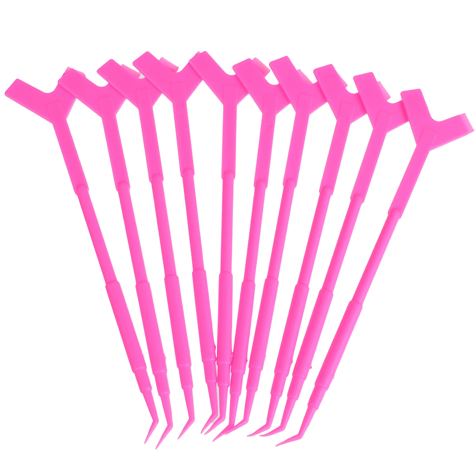 10 قطعة فرشاة رفع الرموش قابلة لإعادة الاستخدام 3 في 1 أداة بيرم الرموش قبضة ناعمة للاستخدام على المدى الطويل فاصل قضيب رفع الرموش #2