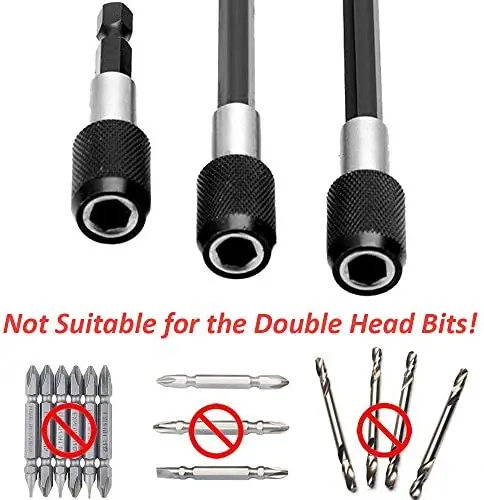 Set 3 1/4 Inch Nhanh Chuôi Lục Giác Phát Hành Từ Thuật Điện Nối Dài Hơi Giá Đỡ 60 100 Nối Dài 150Mm cần Dụng Cụ