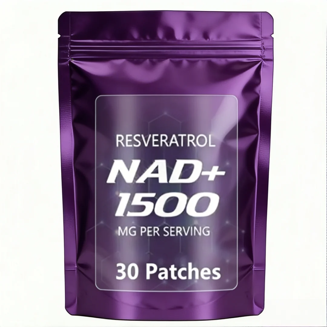 NAD+ Patches with Resveratrol - Natural Energy Booster, Cell Health Support, Anti-Aging & Immunity Enhancement - 120 Patches